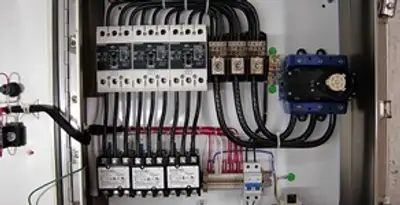 Electrical panel installation with organized circuit breakers and wiring in Chico, CA