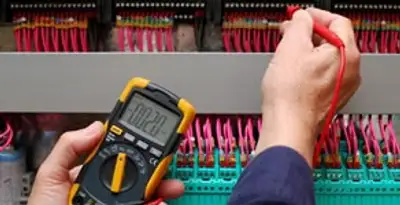 electrical service showing professional testing and troubleshooting of electrical panel by licensed electricians in Chico, CA