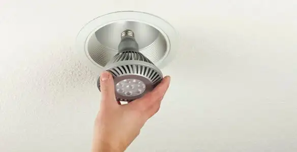 lighting installation service featuring recessed ceiling light installed by licensed professionals in Chico, CA