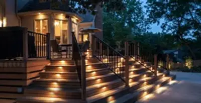 Residential electrician installing outdoor lighting for home safety in Chico, CA