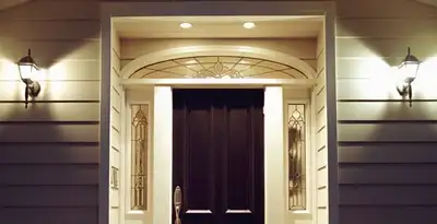 security light installation services with professionally installed entryway lighting in Chico, CA