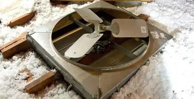 whole house fan installation services with attic-mounted ventilation unit in Chico, CA