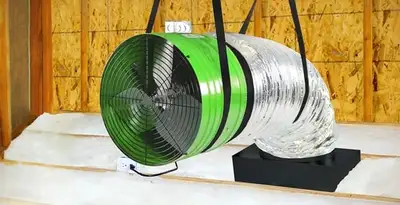 whole house fan installation services with professionally mounted ventilation fan system in Chico, CA